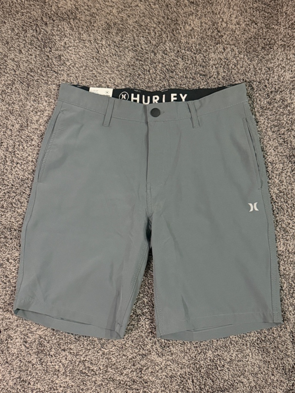 NWT-Hurley Men’s Slate Gray Active Hybrid Shorts